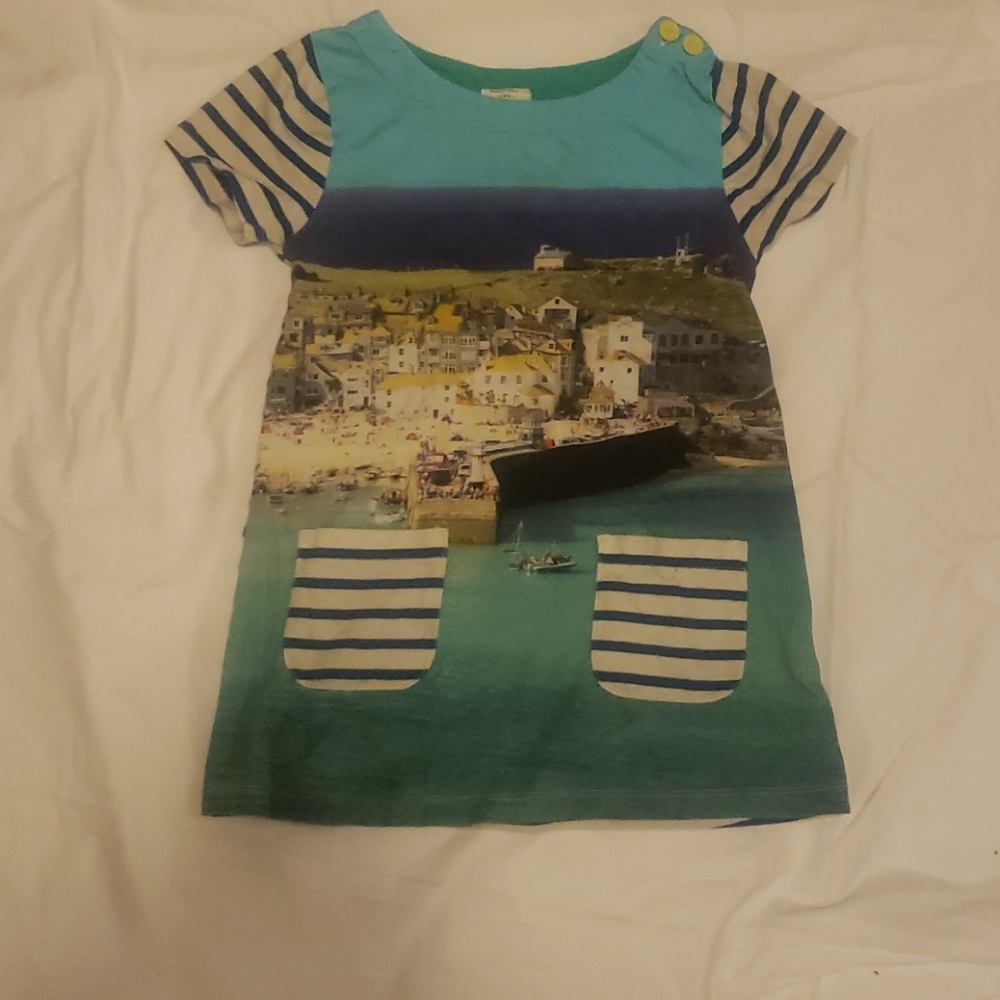 Mini Boden pictured pocket shirt